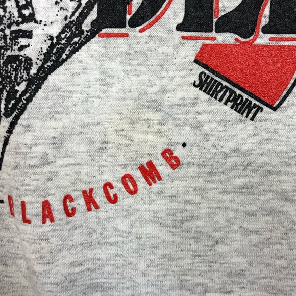 Vintage 80s Whistler Blackcomb Skiing Graphic Print T-Shirt Sz - Picture 3 of 11